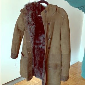 Long hair sheepskin coat by Jospeh
